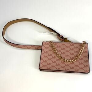 MICHAEL KORS NWT, PINK AND GOLD SAFFIANO LEATHER FANNY PACK